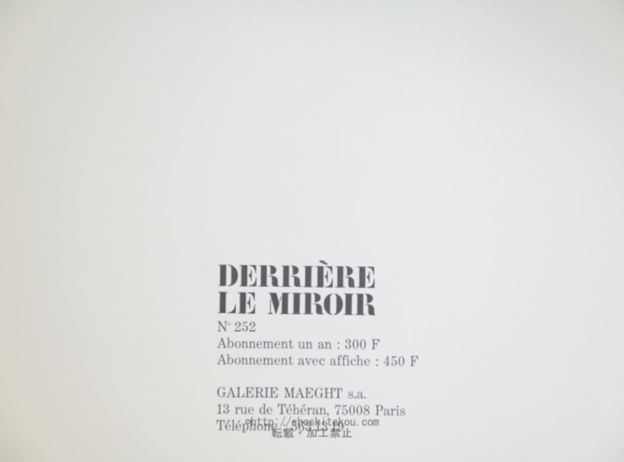Shusaku Arakawa 荒川 修作, Composição, Derrière le miroir