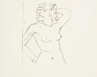 Andre Derain, Bust of a Woman, Memories and Portraits of Artists, Limited Edition Lithograph, 1972