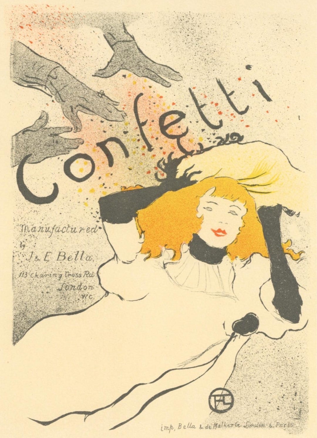 Henri De Toulouse-lautrec, Confetti, Les Affiches De Toulouse