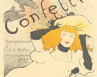 Henri De Toulouse-lautrec, Confetti, Les Affiches De Toulouse