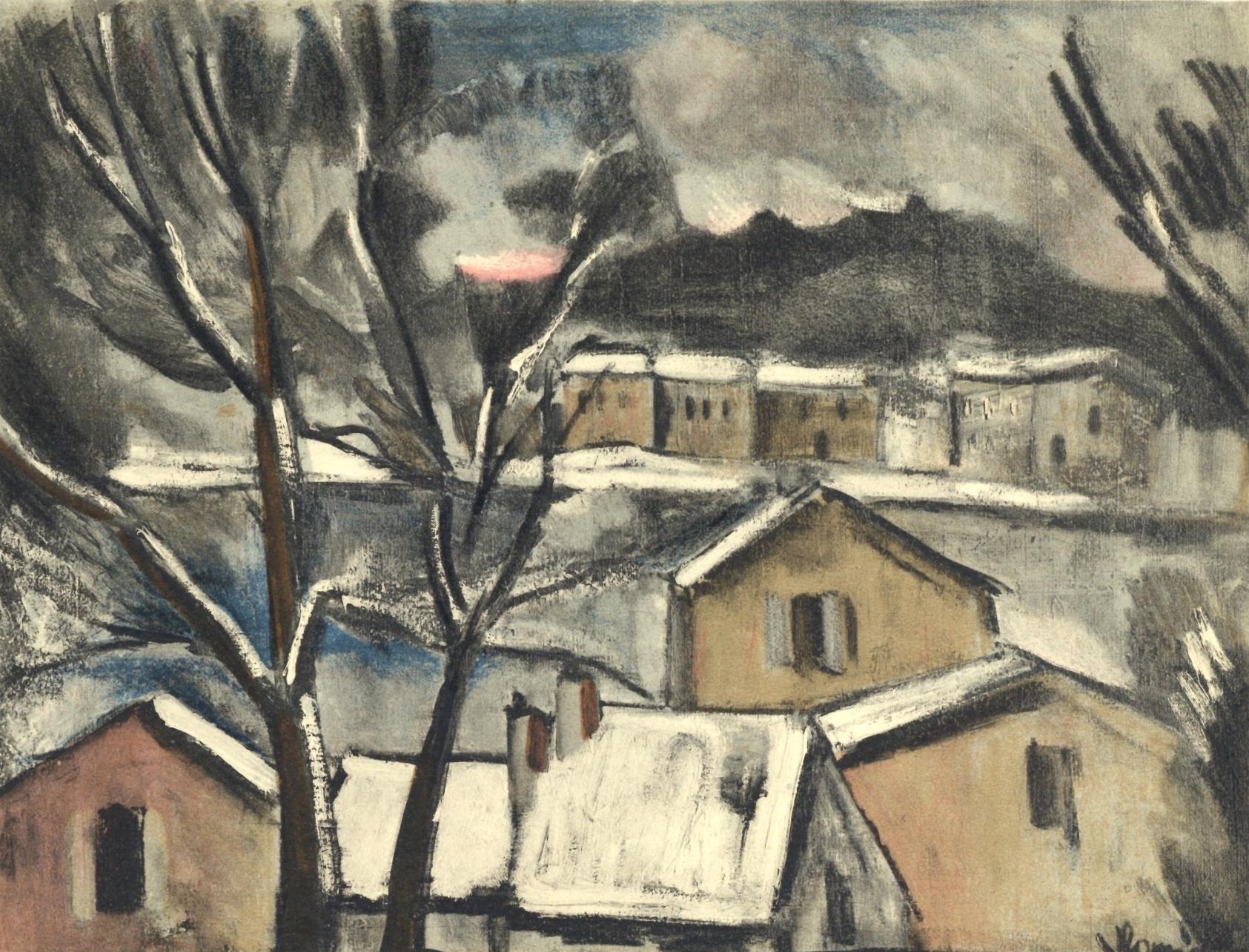 Maurice De Vlaminck, Paysage D'hiver, Vlaminck, Signed, Limited