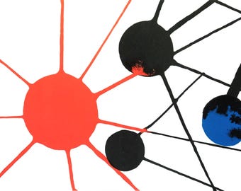 Alexander Calder, Sin título, de su autobiografía, Litografía de edición limitada, 1972