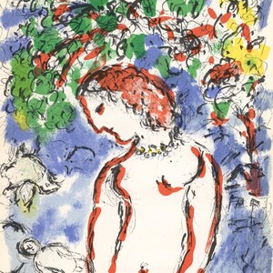 Marc Chagall, Composition (Cramer 91; Mourlot 650), Derrière le miroir, Limited Edition Lithograph