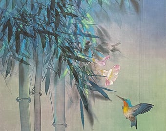 David Lee, Vuelo vespertino, litografía offset de edición original