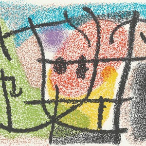 Joan Miró, Composition (Cramer 103; Mourlot 382-383), Miró Cartones 1956-1965, Limited Edition Lithograph