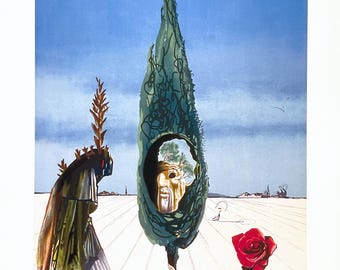 Salvador Dali, L'énigme De La Rose (mort), Signed, Limited Edition