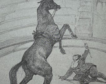 サーカスにて：アンリ・ド・トゥールーズ＝ロートレック作「スペインの