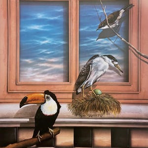 James Carter, Bird House, litografia offset originale