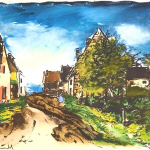 Maurice de Vlaminck, Paysage d&#39;Ile-de-France, Douze Contemporains, Limited Edition Lithograph
