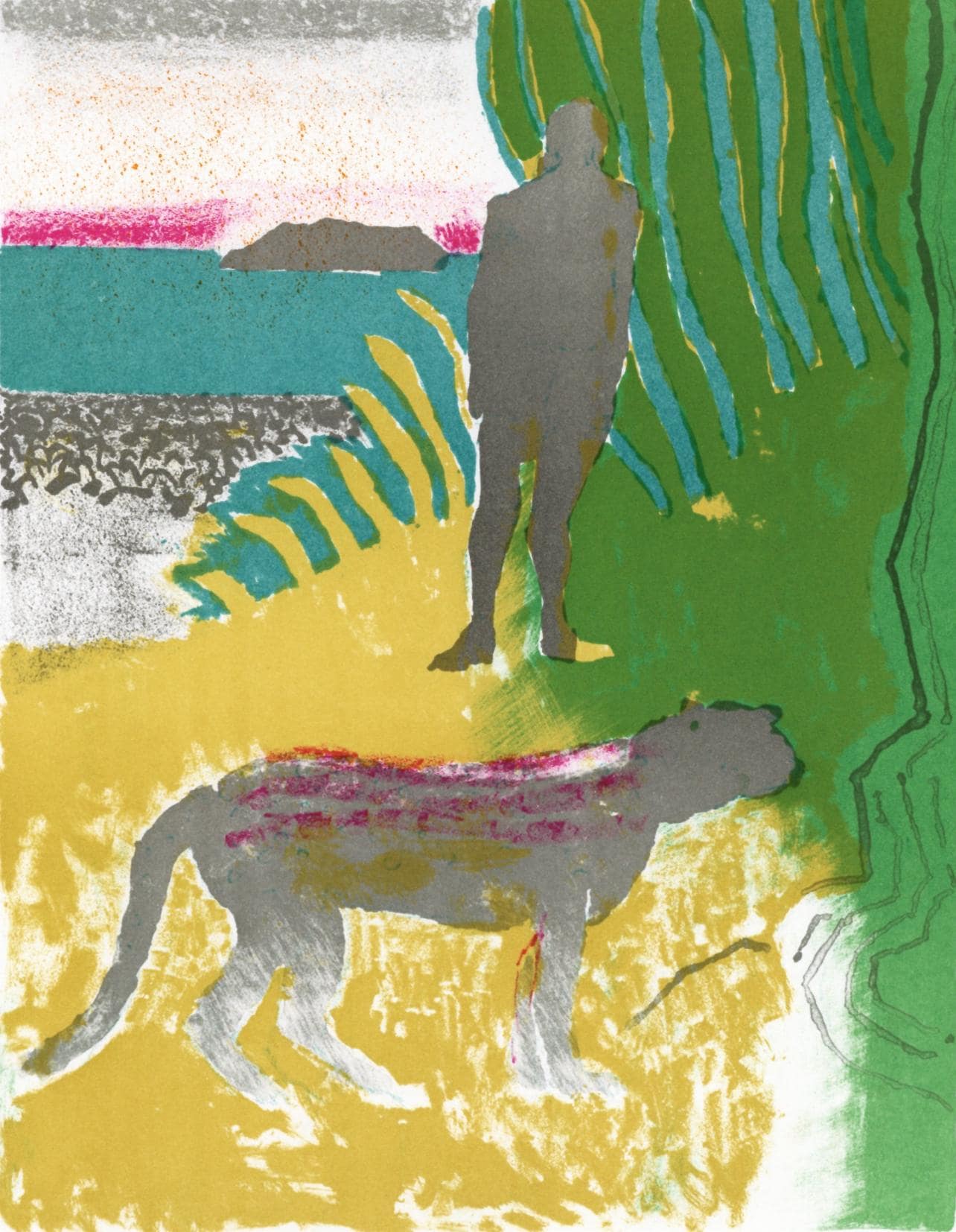 Paul Guiramand, Composition, L'odyssée, Limited Edition Lithograph