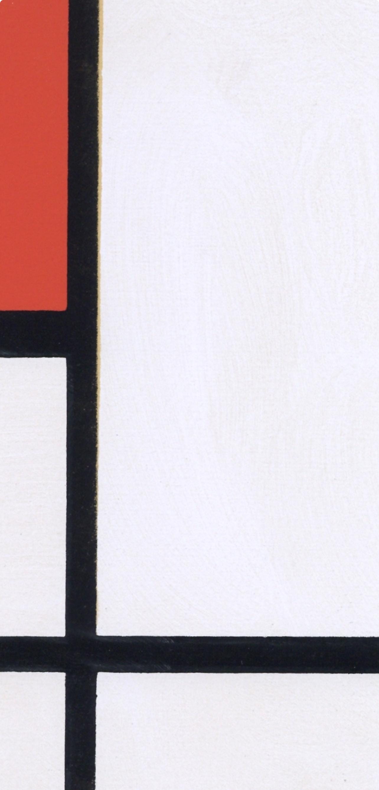 Piet Mondrian, Composition, Xxe Siècle, Limited Edition Lithograph