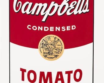 Andy Warhol, Campbell’s Soup, Tomato, Official Edition, Sunday B. Morning, Silkscreen