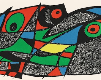 Joan Miró, Japón, de Miró como escultor, litografía de edición limitada, 1974