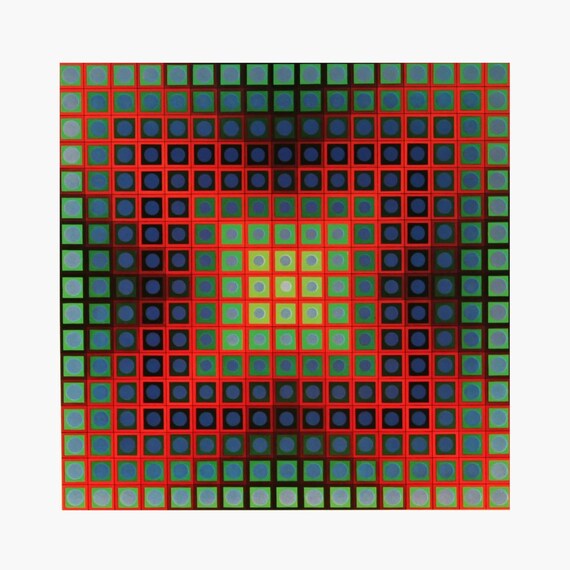 Victor Vasarely, Composition, Folklore Planétaire, Limited Edition