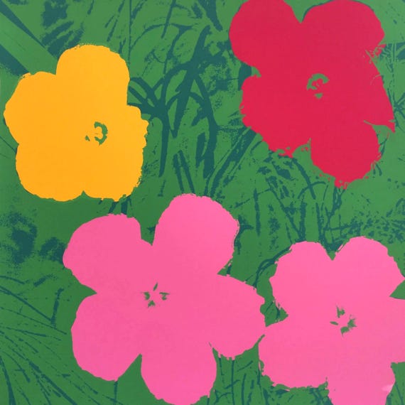 Andy Warhol, Flowers, Nº68, Official Edition, Sunday B