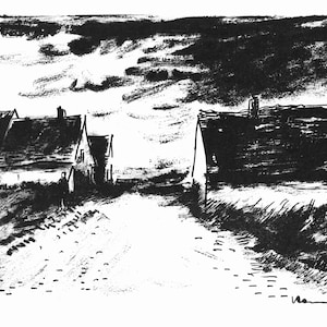 Maurice de Vlaminck, Maisons dans la Beauce (Walterskirchen 274), Vlaminck, Signed, Limited Edition Lithograph