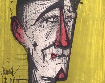 ビュッフェ「道化師ジョジョ」1964年　オリジナルリトグラフ il_1080xN.2029175242_c9c8.jpg