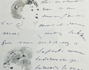 Édouard Manet, Composition, Édouard Manet, Letters with Aquarelles, Limited Edition Lithograph