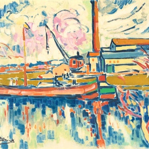 Maurice de Vlaminck, Paysage à Chatou, Fauves, Collection Pierre Lévy, Limited Edition Lithograph