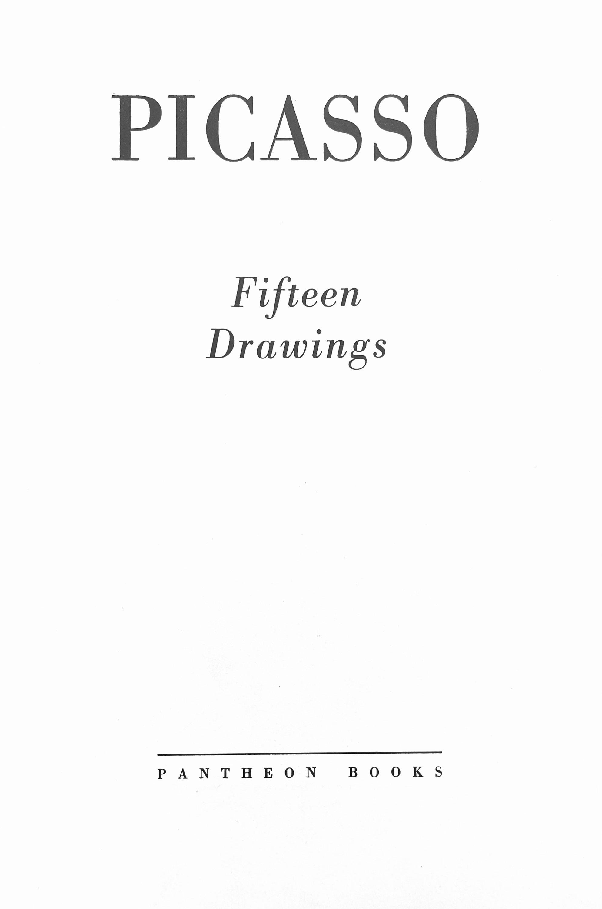 Pablo Picasso, Study for Les Demoiselles D'Avignon, from Fifteen