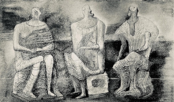 Henry Moore, Seated Figures, the Drawings of Henry Moore, Limited