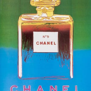 Andy Warhol, Chanel No. 5, edição oficial Chanel Ltd. Campanha publicitária Litografia, 1997