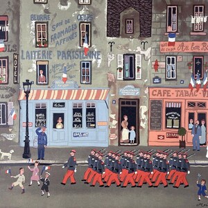 Michel Delacroix, Le défilé du 14 Juillet, Litografía de edición limitada