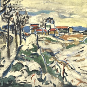 Maurice de Vlaminck, Les Coteaux de Chatou, Vlaminck, Signed, Limited Edition Lithograph