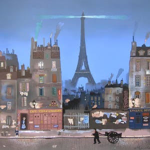 Michel Delacroix, Tour Eiffel le Soir, Litografía de edición limitada