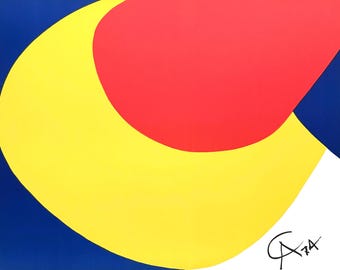 Alexander Calder, Convection, Collection Braniff International Airways Flying Colors, Lithographie en édition limitée