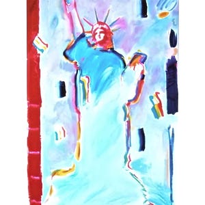 Peter Max, Statue of Liberty I, Hand Signed, Official Limited Edition Lithograph