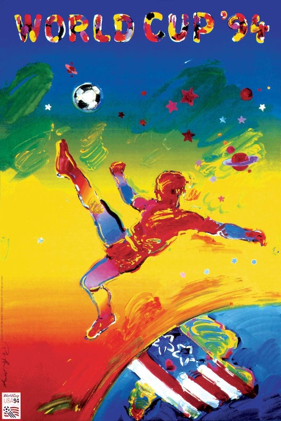 Peter Max, World Cup '94, 1994, Hand Signed, Official Edition