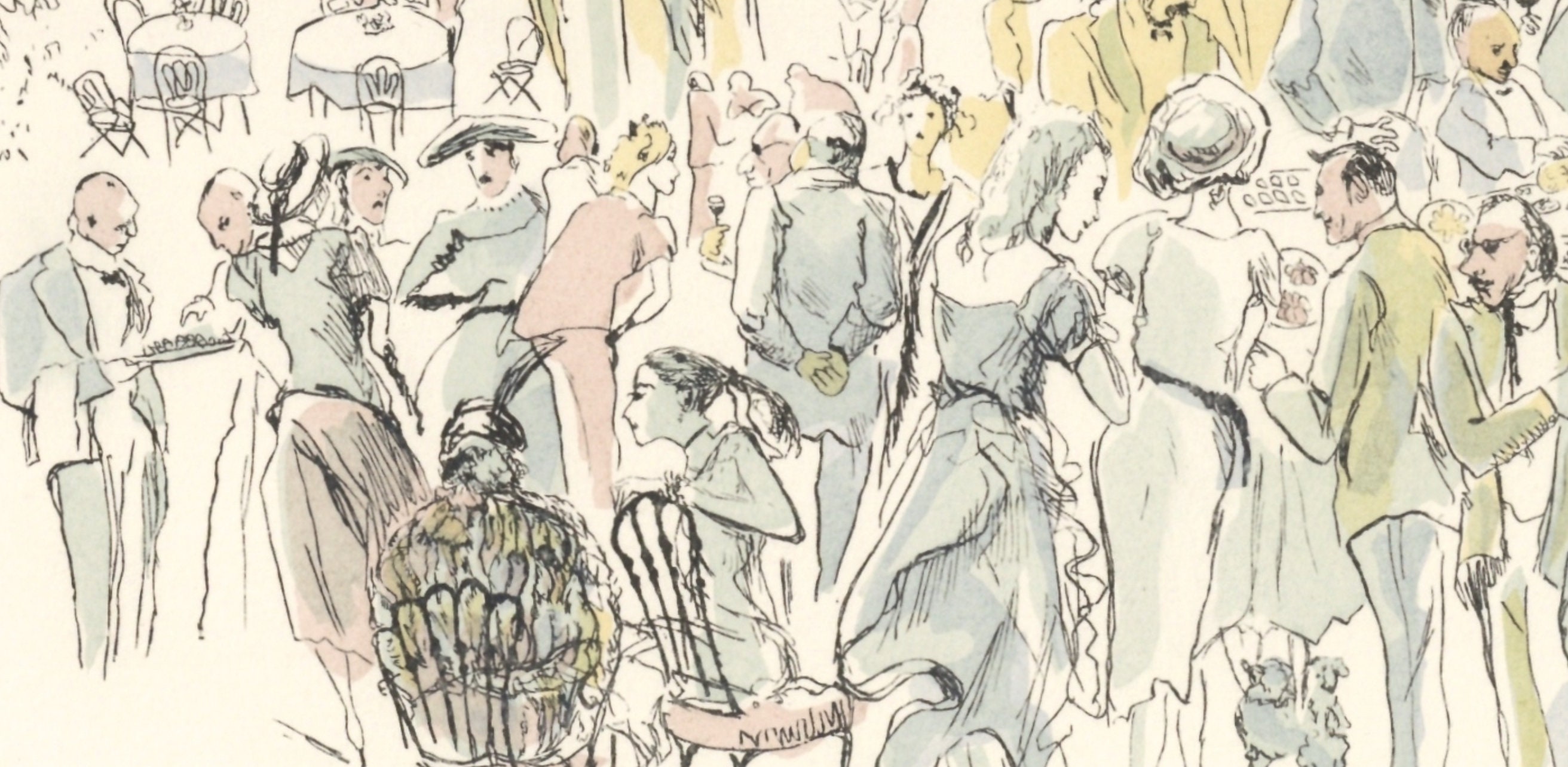 Léonard Tsugouharu Foujita (藤田 嗣治), Garden Party, Vins, Fleurs