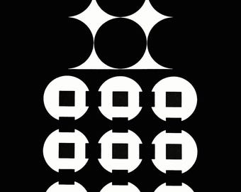 Victor Vasarely, Composition, Corpusculaires, Limited Edition Héliogravure