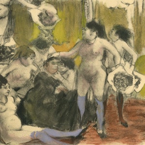 Edgar Degas, La Fete de la Patronne, E. Degas Monotipos, Monotipo de edición limitada