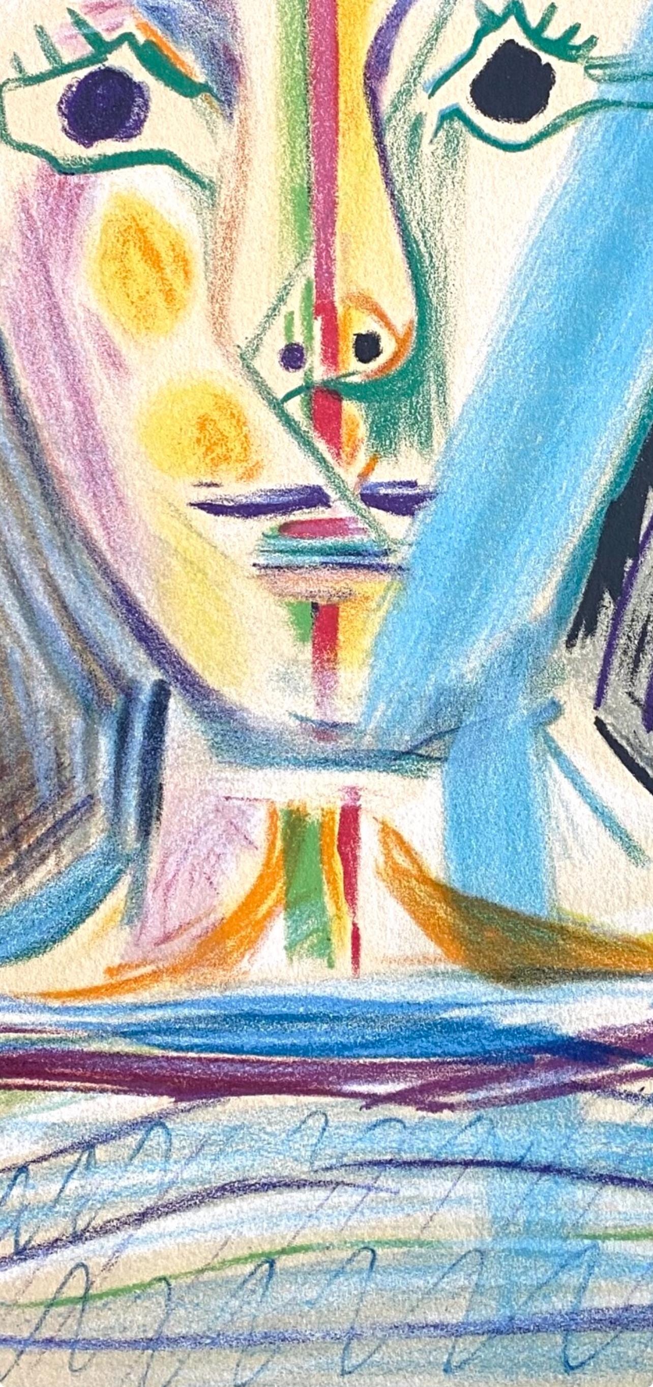 Pablo Picasso, Tête D'un Jeune Homme En Face, Les Peintres