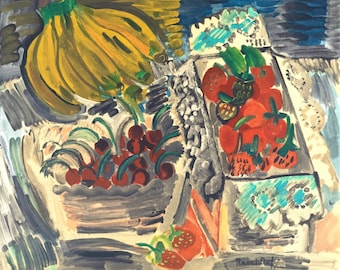 ラウル・デュフィ ヴィンテージ プリント 1958 | 「バイオリンのある