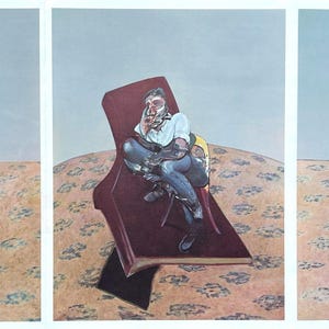 Francis Bacon, Three Studies for Portrait of Lucian Freud, Derrière le miroir, Limited Edition Lithograph