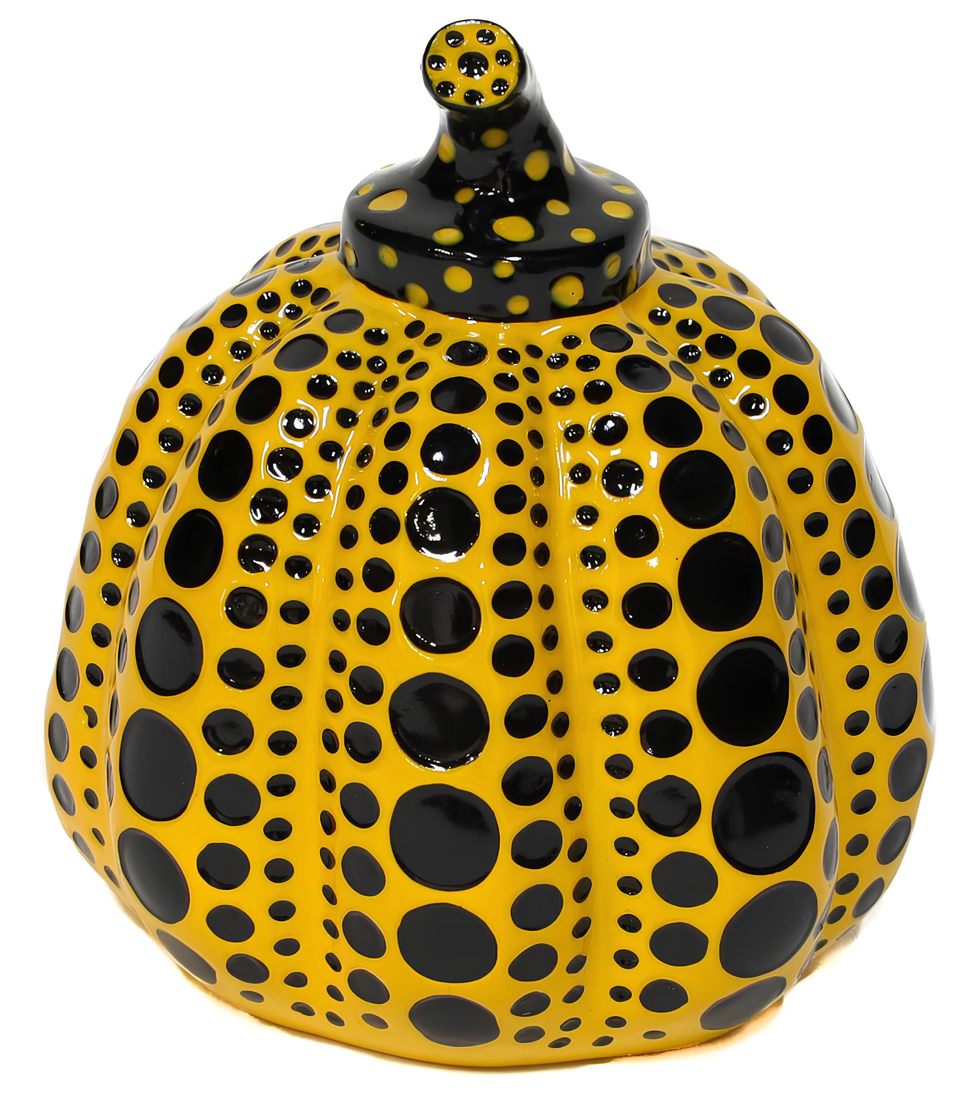 Yayoi Kusama 草間 彌生, Pumpkin, Yellow/black, Limited Edition