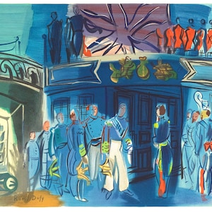 Raoul Dufy, Réception d'un amiral anglais sur un bateau francais, Raoul Dufy, Collection Pierre Lévy, Limited Edition Lithograph