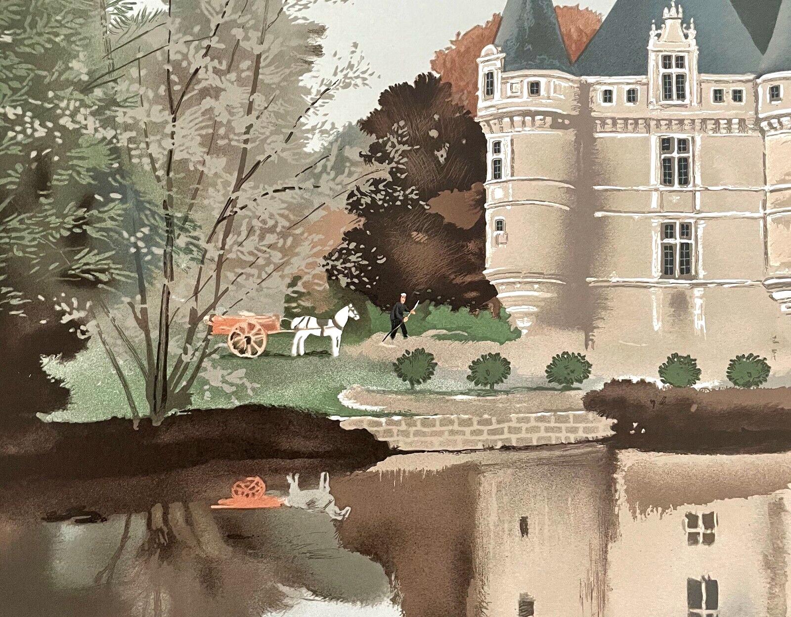 Michel Delacroix, Azay Le Rideau, Limited Edition Lithograph - Etsy