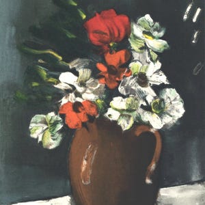 Maurice de Vlaminck, Les Anémones, Vlaminck, Signed, Limited Edition Lithograph
