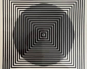 Victor Vasarely, Composition, Cinétiques, Limited Edition Héliogravure