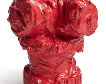 Claes Oldenburg, Souvenir med eldstift - 'Chicago augusti 1968' (Platzker 10), Signerad, Gjuten gipsskulptur i begränsad upplaga med akrylfärg