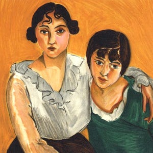 Henri Matisse, Les deux Soeurs, Portraits par Henri Matisse, Limited Edition Lithograph