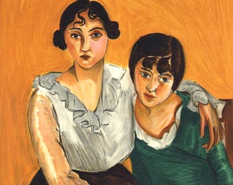 Henri Matisse, Les deux Soeurs, Portraits par Henri Matisse, Limited Edition Lithograph