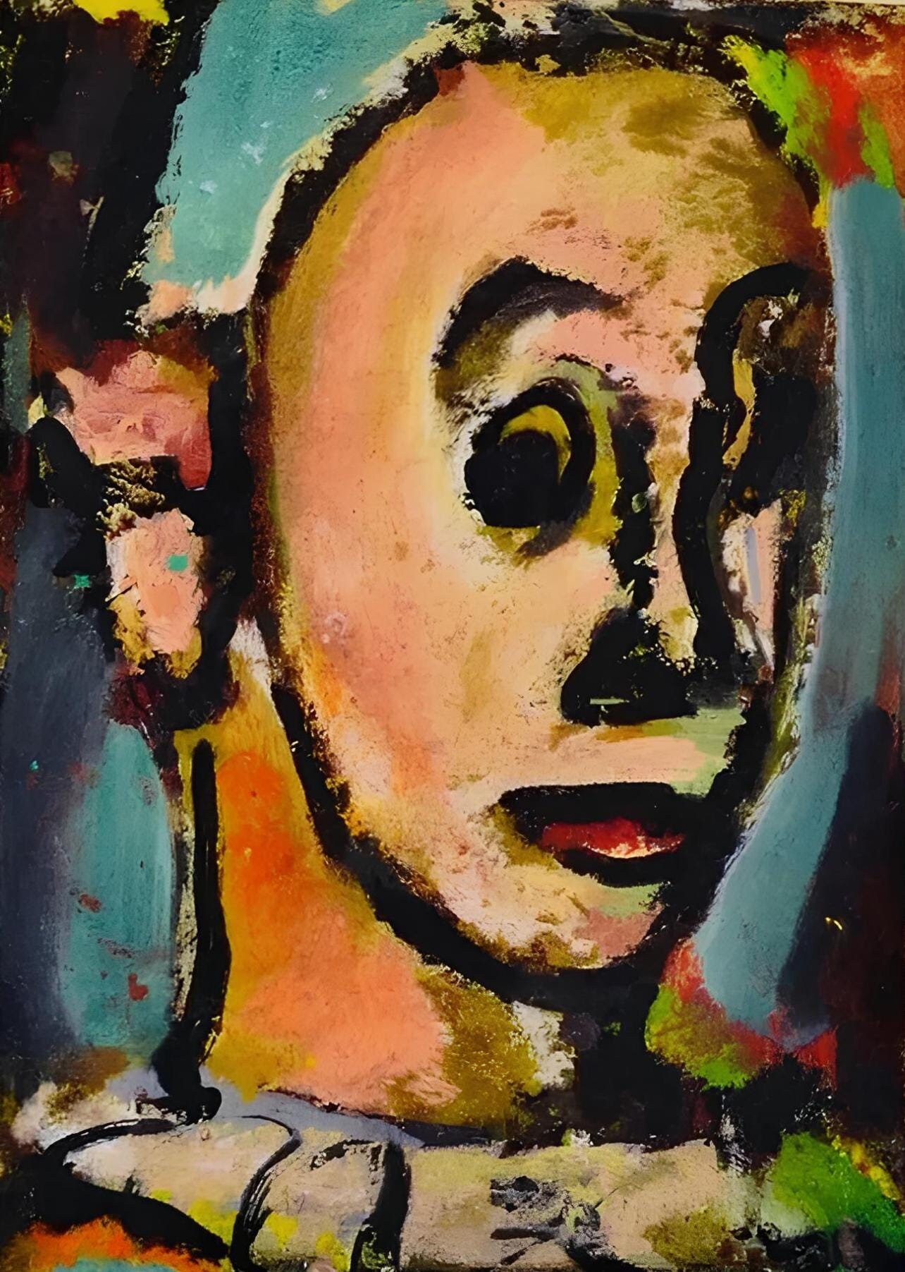 ジョルジュ・ルオー、作曲、顔、模倣品のアトリエの再現、限定版