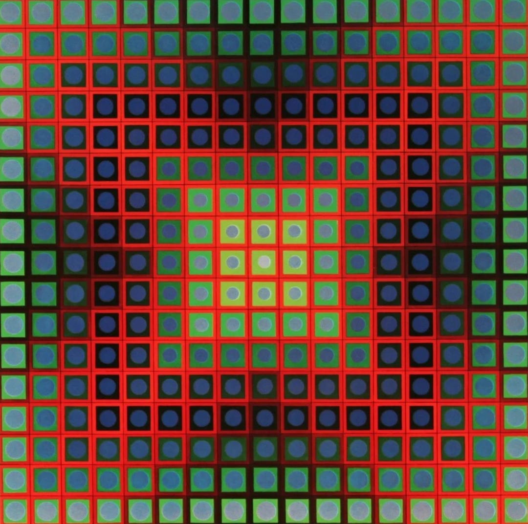 Victor Vasarely, Composition, Folklore Planétaire, Limited Edition