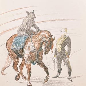 Henri de Toulouse-Lautrec, Bear Performing, Limited Edition Lithograph, 1967