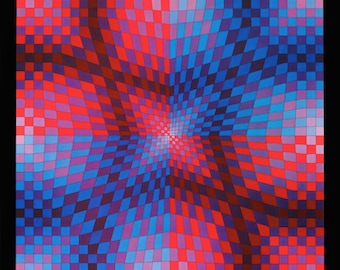 Victor Vasarely, Pauk-Arny, de Progresiones II, Edición original Heliograbado, 1972
